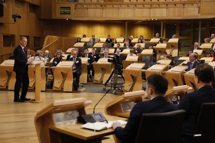 Robin Watson opens Scottish Parliament Conference