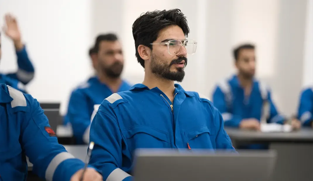 Group of site engineers attending morning safety meeting